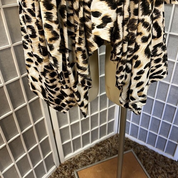 Attitudes,Woman,Spring Jacket Cover,Animal Print,Sz M,Midi,knotted,Made in USA.! - Picture 8 of 13